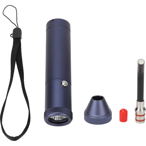 Appareil de thérapie pour aphtes avec embout amovible et LED rouge/bleu - Traitement des lésions buccales, nez, oreilles et muscles (1/5)