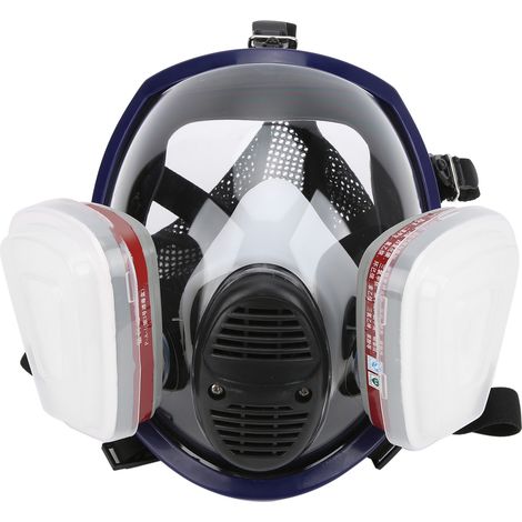 Masque intégral réutilisable, respirant, anti-poussière, sphérique, pour la manipulation de pesticides, de produits chimiques et la lutte contre les incendies, ponçage (1/5)