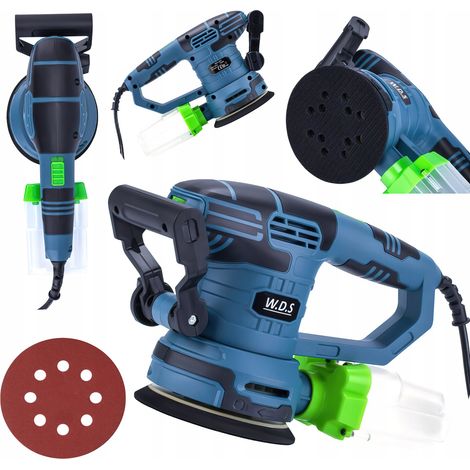 Lijadora orbital aleatoria con cable de 230 V y 1300 W con control de velocidad W.D.S.