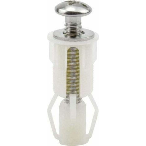 Vis D'expansion pour Couvercle de Toilette Fixation Abattant WC Vis pour Lunette Toilette Ensemble de Fixation Pièces de Rechange pour Couvercle de (1/5)
