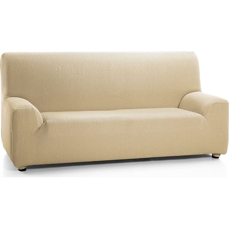 Martina Home Tunez, Copridivano elastico, Tela (50% poliestere, 45% cotone, 5% elastan), Beige, 3 Posti (170-220 cm larghezza) (1/4)