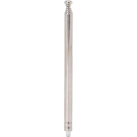 Antenne Radio Télescopique, Filetage Mâle M3 5 Sections Antenne Télescopique pour TV Radio électrique Jouet Télécommande Lampe VCD (1/5)