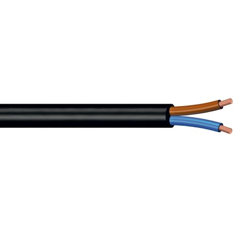 poly pool - 15 m cavo h03vv-f 2 x 0,75 mm² nero