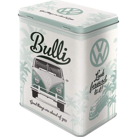 Nostalgic-Art Contenitori di Latta retrò L Volkswagen – Good Things – Idea Regalo per i Bus VW, Grande Scatola da caffè, Design Vintage, 3 l (1/5)