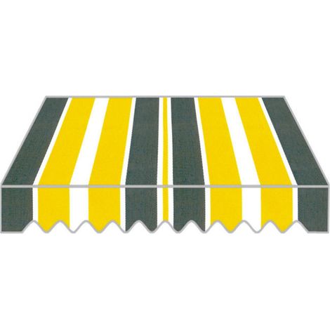 Tenda da Sole a Caduta 3x2,5m Tessuto in Poliestere Disegno P3002 (1/4)