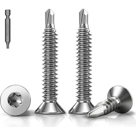 DIN7504 Torx Self-Drilling Screws Stainless Steel 410, M5.5 x 38 mm (1/3)