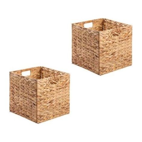 Description Description générale Le lot de 2 paniers pliables est conçu pour maximiser votre espace tout en ajoutant une tou (1/5)
