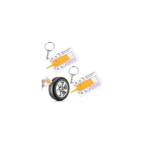 Jauge de profondeur de pneu, Jauge de profondeur de pneu 0-20 mm Outil de mesure de la profondeur de la bande de roulement (1/5)