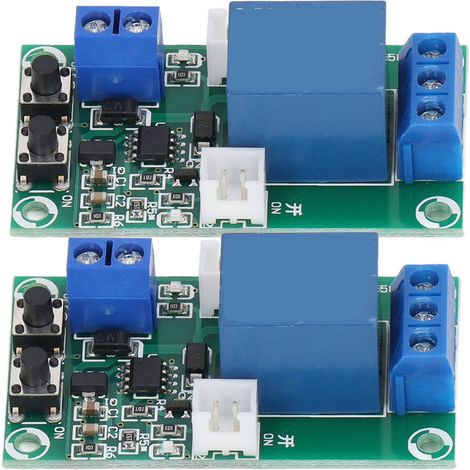 2 Stück 12V selbstverriegelndes Relaismodul, einkanaliges RS-Trigger-Schaltkreis-Ein/Aus-Relaismodul (1/5)