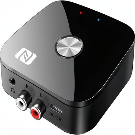 Récepteur Bluetooth 5.3 NFC - Module Audio Sans Fil Hi-Fi - Pour Voiture Et Système Stéréo Maison - Avec Télécommande Et Câbles (1/5)