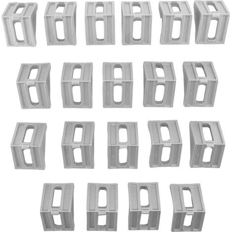20 Pieces Aluminum Corner Connectors 40x35mm for 4040 Industrial Profiles (1/4)