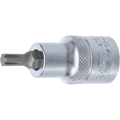 Llave de vaso BGS M6 cromo 55 mm acero (1/2)