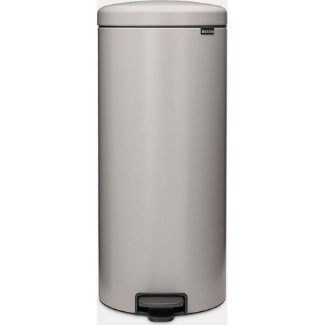 Brabantia 254949 NewIcon Contenitore dell'acqua 30 L con coperchio a pedale e chiusura ammortizzata colore Grigio