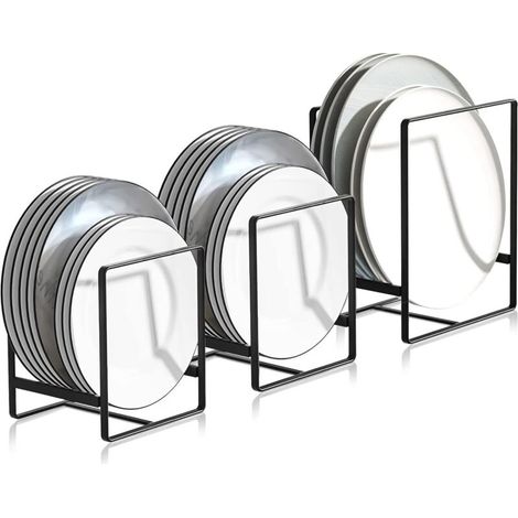 3 Pièces Range Couvercle Casserole, Égouttoirs en Métal Multifonctions, pour Armoires de Cuisine, Plaques de Rangement, Vaisselle et Couvercles de Casseroles