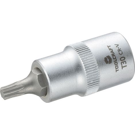 TOOLCRAFT 816165 Innen-Sechsrund (TX) Steckschlüssel-Bit-Einsatz T 30 1/2" (12.5 mm)