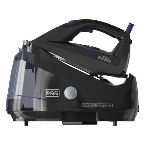 Black+decker BXSS2600E Centro Stirante con Caldaia 2600W 7 bar Vapore 130 g-min Serbatoio 1.5L Antimicrobico ECO colore Nero