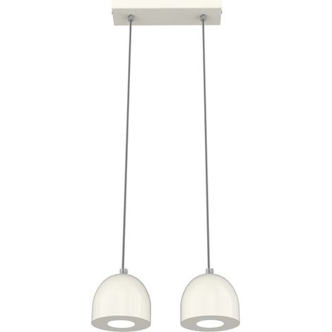 LUMICOM  CAMPANELLA Sospensione, 2X GU10, max 33W, metallo, bianco lucido, D.12cm (1/2)