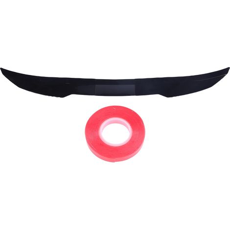 Becquet de coffre arrière de voiture 117-128cm, aileron réglable en ABS à forte adhérence pour l'entretien, noir brillant + noir