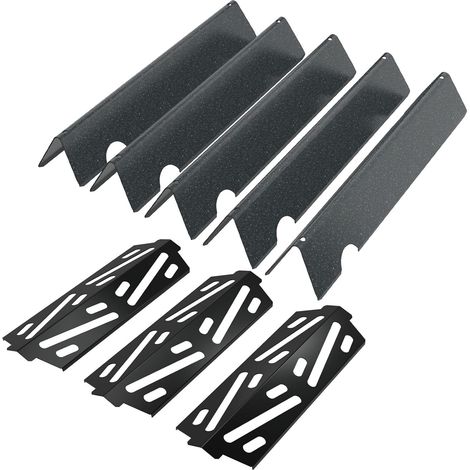 Flavorizer Bars et réflecteur de chaleur pour Weber Genesis II 300 Serie, II E-310 E-330 E-335 S-335, II LX S/E-340 Serie, couvercle de brûleur de rechange pour barbecue à gaz Weber 66795