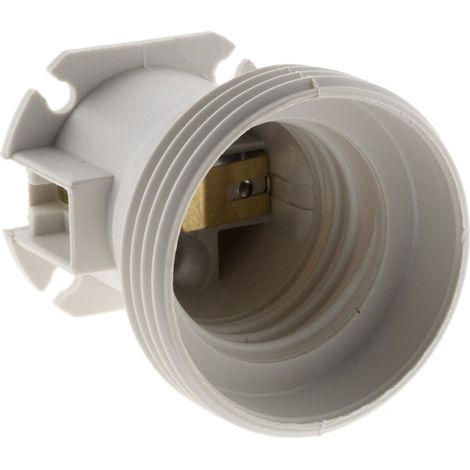 Zenitech – Lot de 5 douilles de chantier E27 sans bague – Résistantes pour usage intensif – Connexion rapide – Pour installations temporaires