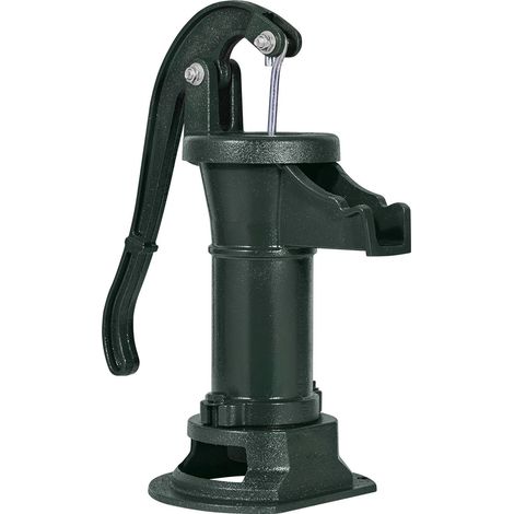 Pompe à main pour puits, hauteur de refoulement maximale de 7,6 m (25 pi), pompe à eau manuelle en fonte antique, raccord NPT 1-1/4 po, installation facile, style rétro pour jardin, étang, cour, ferme (1/5)