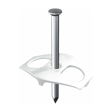 Soporte de montaje obo-bettermann nagel-fix 3.5x60mm plástico transparente