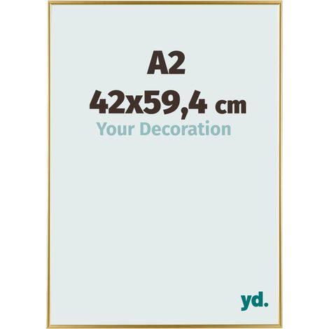 yd. - Cadre photo A2 42x59.4 - Or - Plastique - Evry