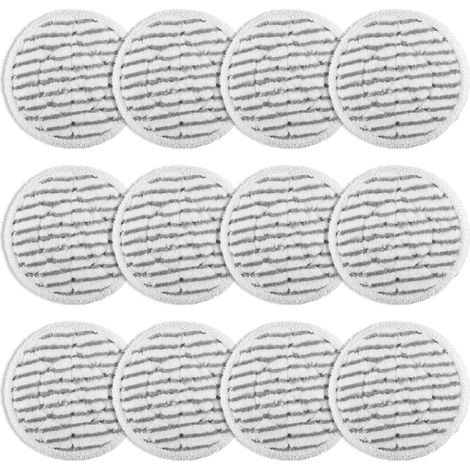 Packung mit 12 Ersatzpads für Dampfreiniger der Shark S7000 Serie, kompatibel mit den Modellen S8201, S8001, S7001, S7201, S7005, S7000, S7000AMZ, S7001TGT und dem All-in-One-Dampfreiniger und -Waschg