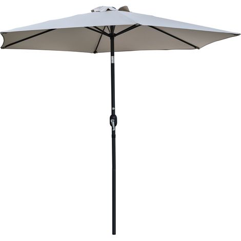 MARBELLA - Sombrilla con manivela en aluminio  y lona  - DCB GARDEN