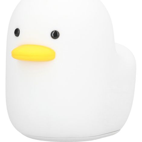 Veilleuse mignonne en forme de canard, en silicone, avec minuterie USB, pour la maison, la chambre ou le salon. (1/5)