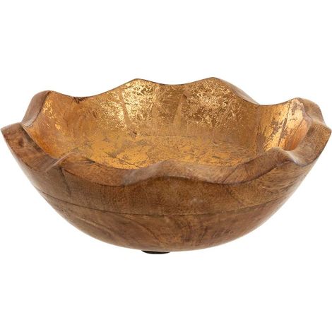 Bowl de madera cobre 30x30x12h cm (1/5)