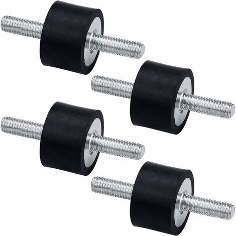 Set of 4 Rubber Anti-Vibration Isolation Mounts, M8 30 x 20 mm Vibration Damping Mounts Isolators for Car, Boat, Coils, Air Compressor (1/5)