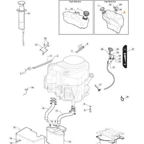 SERBATOIO BENZINA SDR 9 LT ORIGINALE STIGA - 325735132/0