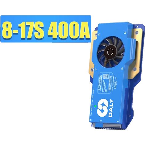 Système de gestion de batterie, équilibrage actif, courant de charge de 100A, 8-17S 400A BMS CAN (1/2)