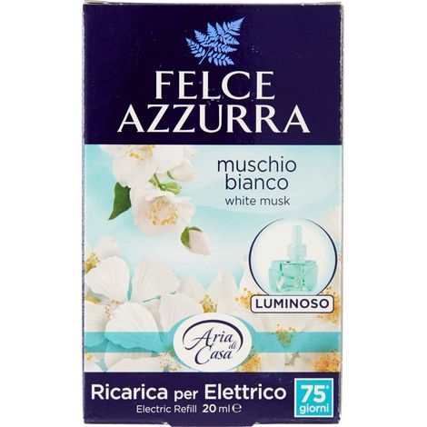 Felce Azzurra - Aria di Casa, Ricarica Diffusore Elettrico Muschio Bianco, Puro Benessere - 20 ml
