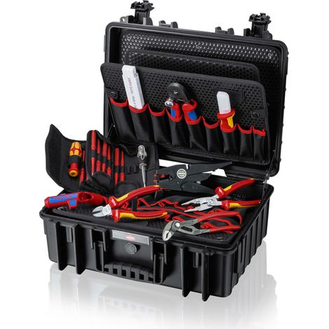 KNIPEX 00 21 35 Werkzeugkoffer "Robust23" Elektro 25-teilig 370 mm (1/2)