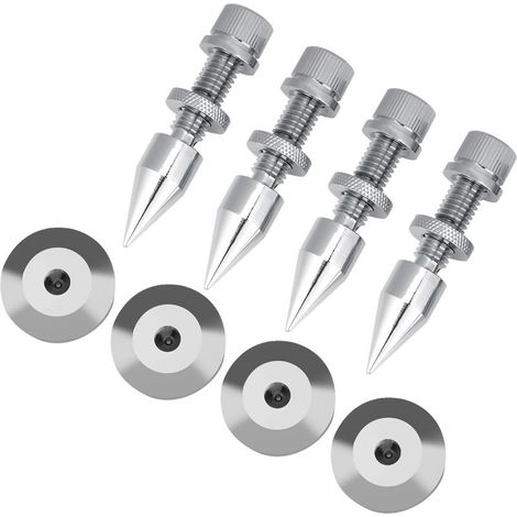 4 Pieds de Découplage pour Enceintes, Pointes Anti-Vibrations Hifi, Support Isolant (1/5)