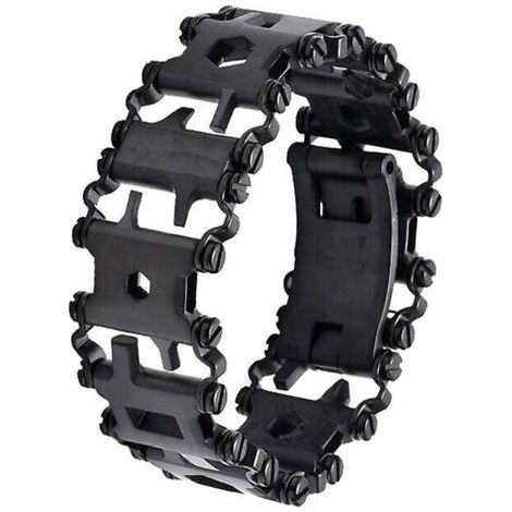 29 en 1 outil multifonction bracelet outil de réparation de tournevis en acier inoxydable noir (1/4)