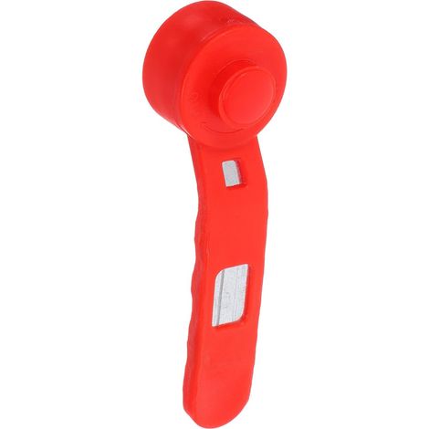2 Pièces Poignée de Vanne à Levier en Fer Grip en Plastique Rouge (1/5)