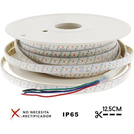 IluminaShop - Tira de LED 325W 220VAC SMD2835 13W/m IP65 RGB (25 metros) RGB (1/4)