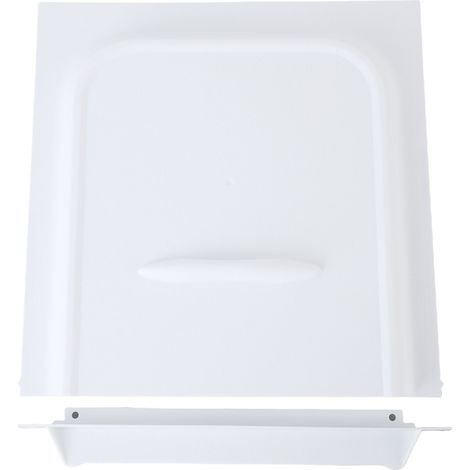 Ortviai Protecteur de serrure pour porte coulissante RV PP 30x30cm blanc avec stop pour camping-car et trailer