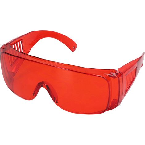 Lunettes de sécurité laser 180‑532 nm, protection contre la lumière intense des lasers, lunettes de sécurité oculaires rouges pour techniciens en fibre optique (1/5)