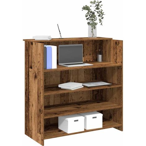 Empfangstheke Altholz-Optik 100x50x103,5 cm Holzwerkstoff