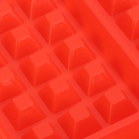 Moule à gaufres DIY réutilisable en silicone pour muffins et gâteaux, ustensile de cuisine, accessoire de pâtisserie, 4 grilles rectangulaires (1/5)