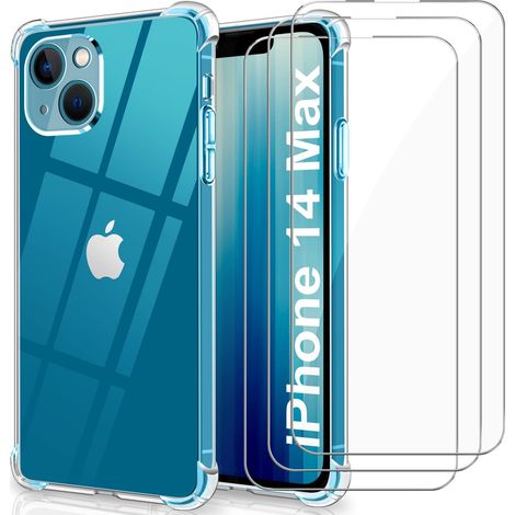 CUSTODIA IN SILICONE PER APPLE IPHONE 14 Plus + 2 VETRO TEMPERATO A2886 A2632 (1/5)