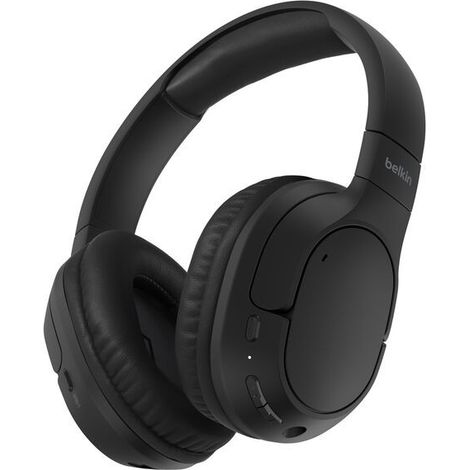 Belkin AUD009HQBK cuffia e auricolare Cuffie Wireless A Padiglione Musica e Chiamate USB tipo-C Bluetooth Nero (1/4)