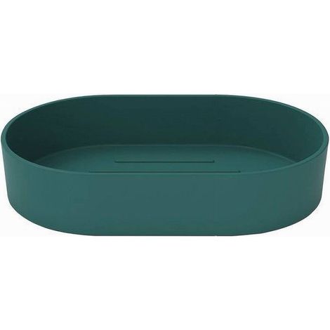 Trade Shop - Jabonera De Plástico Accesorio De Baño Verde 69980 - (1/2)