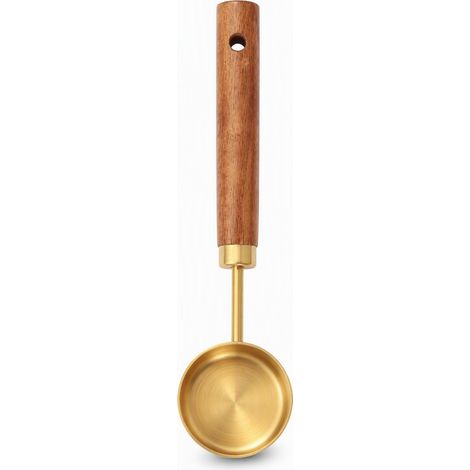 cuillère doseuse de cuisine doré en set 15 ml en acier inoxydable