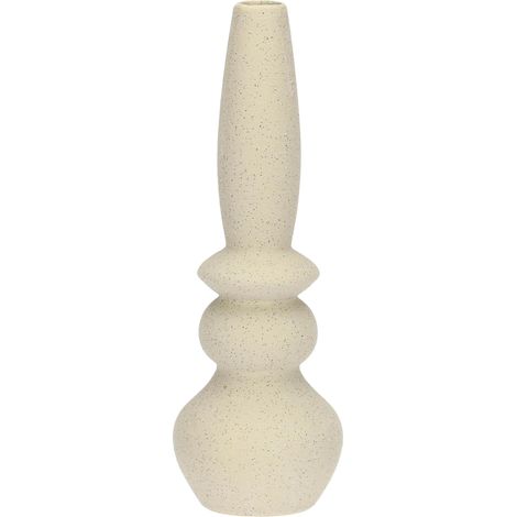 Vase Deco monofleur 4 Niveaux en résine de Ciment, 11 x 11 cm, Profondeur 30,8 cm, Collection Multicurve (1/2)