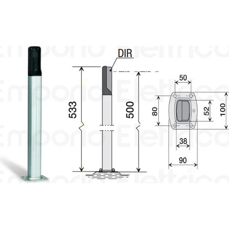 came colonnette en pvc h=0,5 mt 001dir-cg dir-cg (1/3)